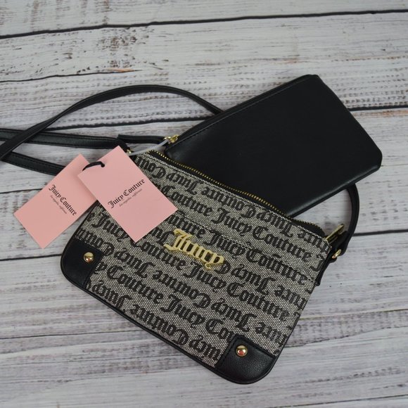 Juicy Couture Pull Out Pouch Women's Crossbody Handbag Set AUTHENTIC NWT - Picture 1 of 15